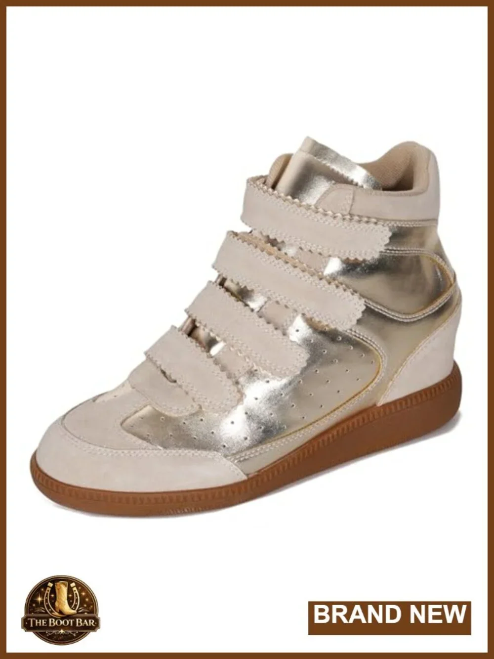 Women's Wedge Sneakers - Memory Foam Insole, Lightweight, Platform Hi-Top